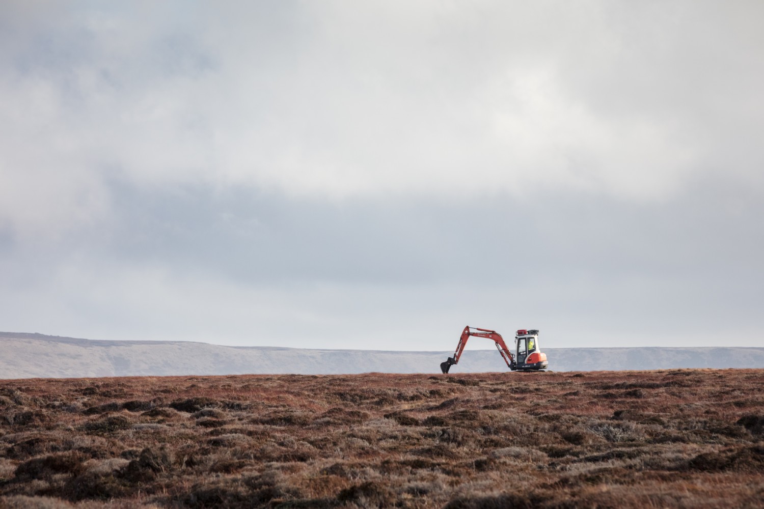 Digger in the distance