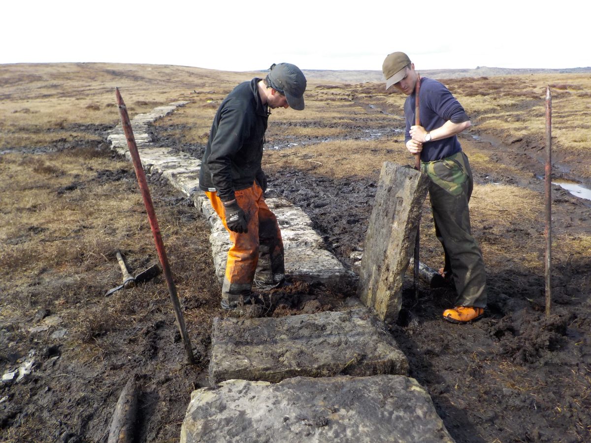 Laying Flagstones at Brown Knoll