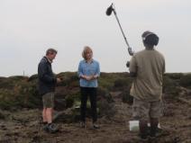 Earthrise crew filming at Bleaklow 