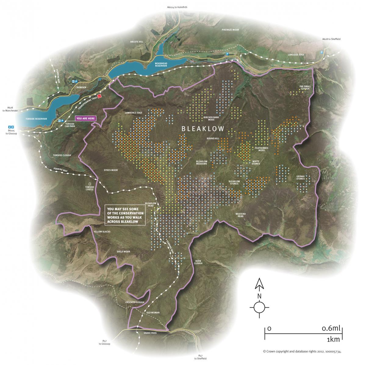 Map of Bleaklow