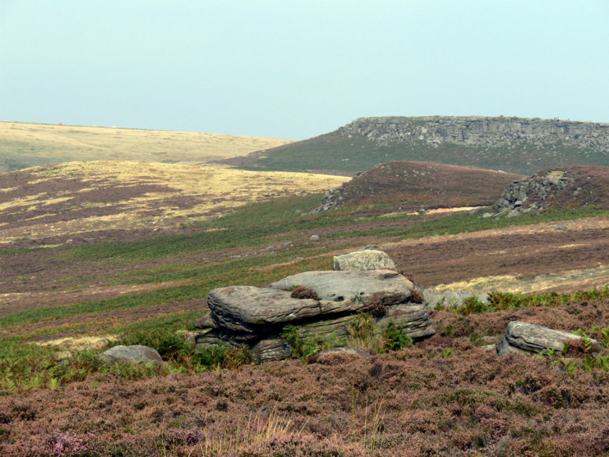 Image of hills above Hathersage  