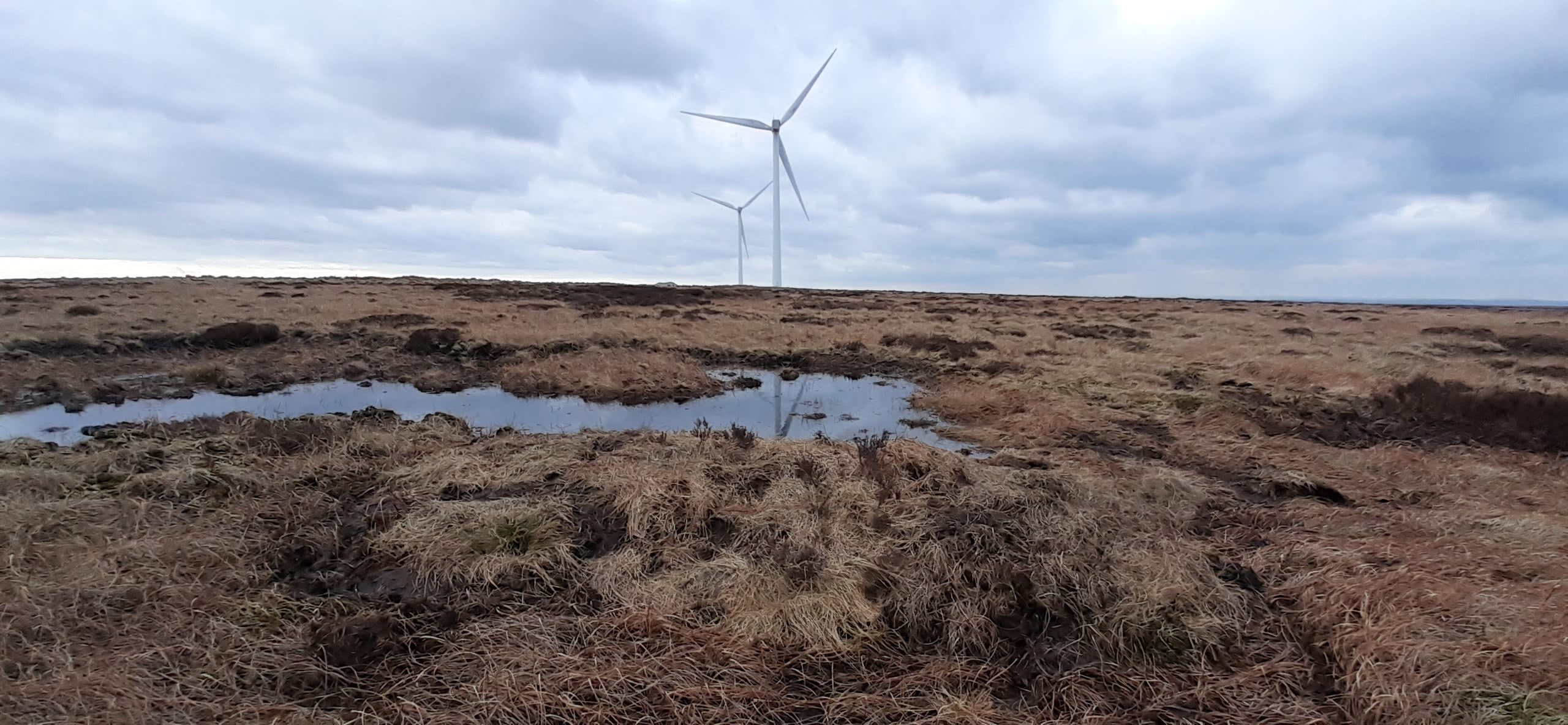 Bund on windfarm