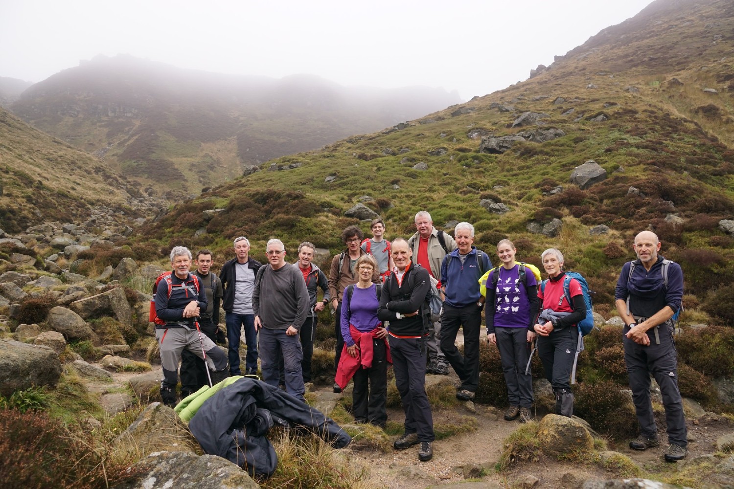 Volunteers on the hill