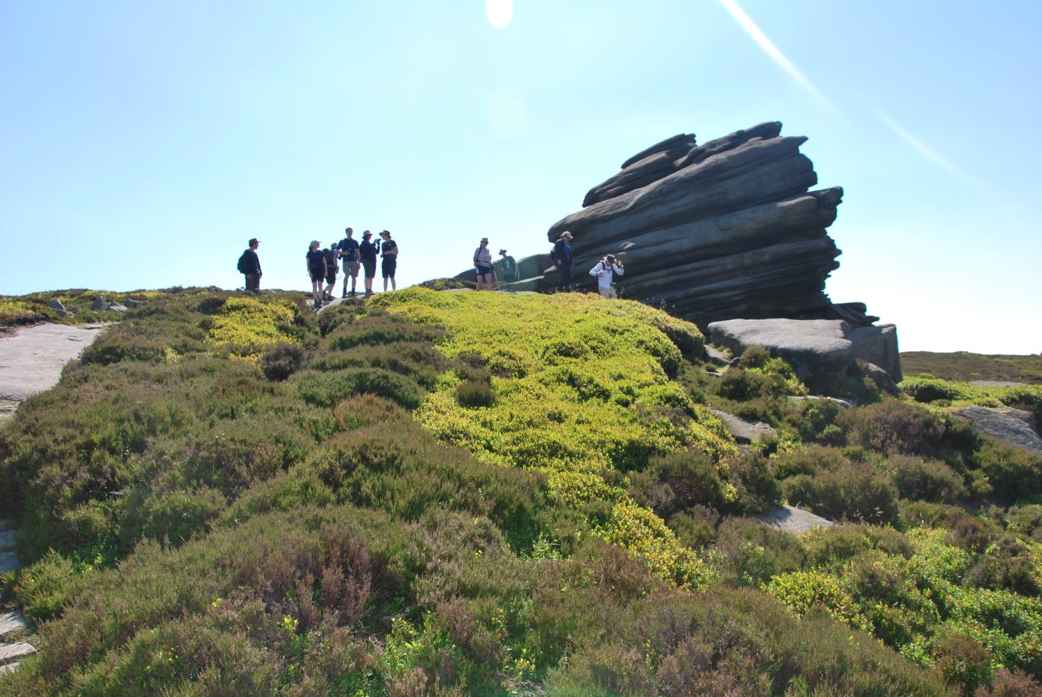 Walkers on Derwent Edge