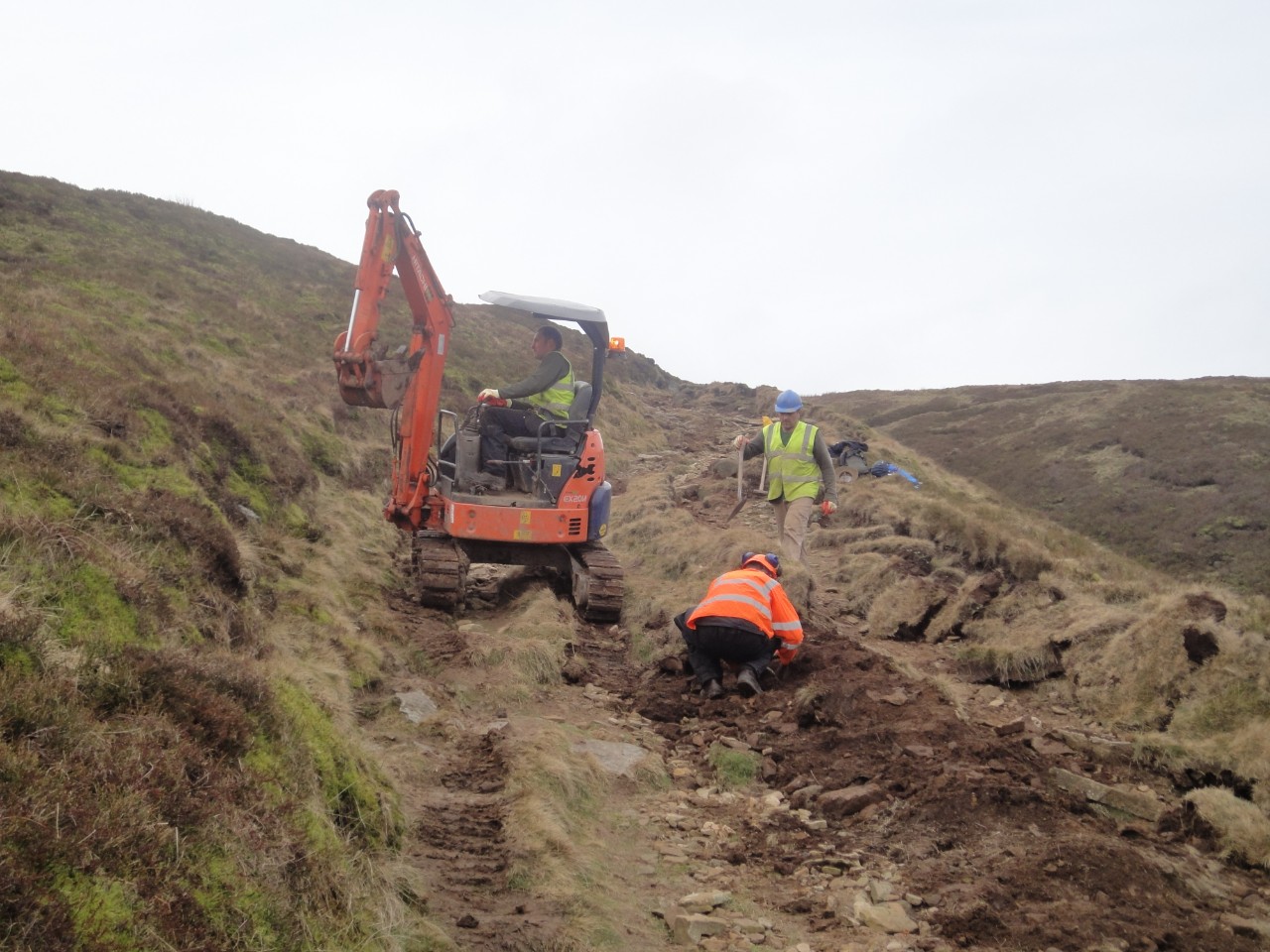 Crowden path works - 2012