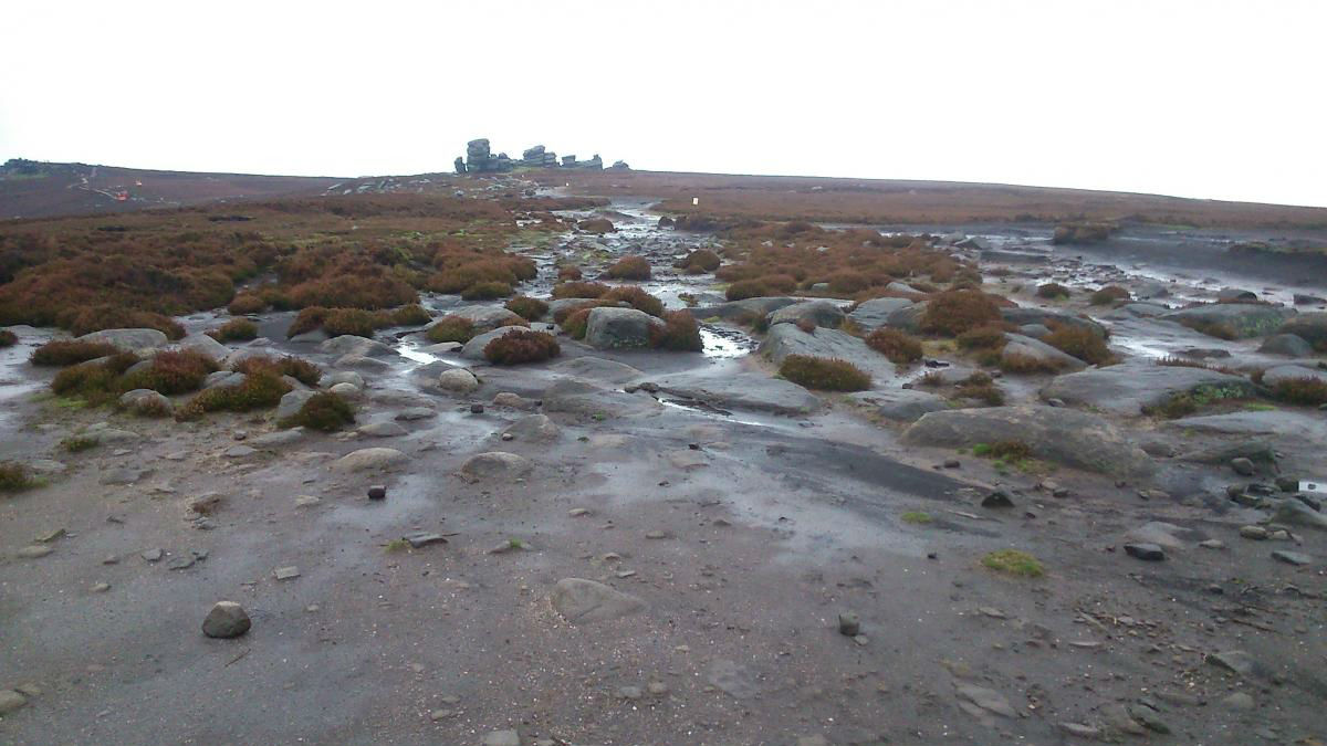 Whinstone Lee Tor before footpath works