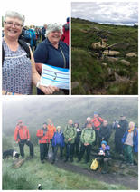 three images showing the volunteers hard at work 